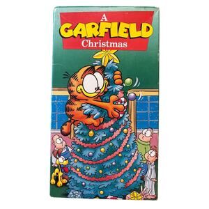 A Garfield Christmas VHS 1991 Video Tape Animation CBS FOX TV Holiday Special